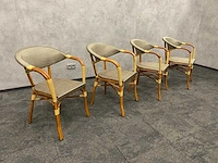 - 4x rotan terrasstoel - afbeelding 1 van  7