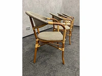 - 4x rotan terrasstoel - afbeelding 2 van  7