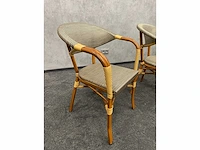 - 4x rotan terrasstoel - afbeelding 5 van  7