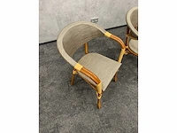 - 4x rotan terrasstoel - afbeelding 6 van  7