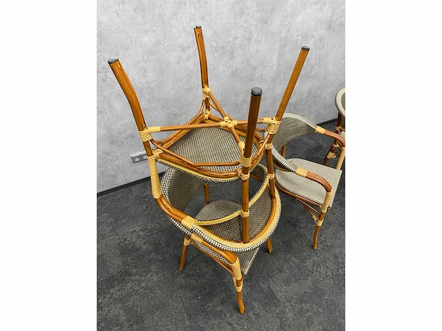 - 4x rotan terrasstoel - afbeelding 7 van  7