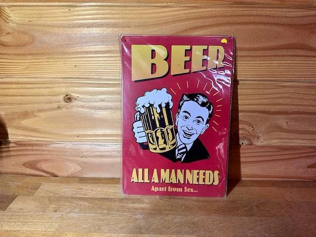 - beer! - mancave decoratie - afbeelding 1 van  1