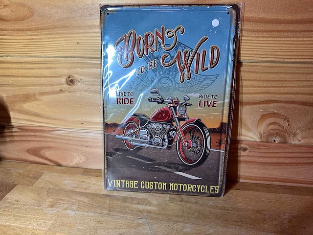 - bord to be wild - mancave decoratie - afbeelding 1 van  1