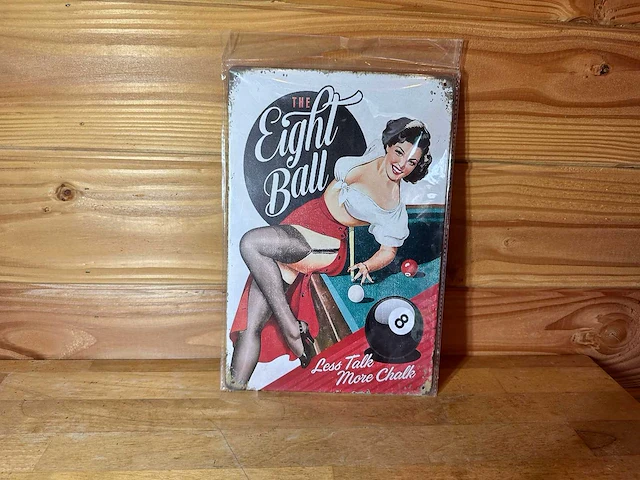 - eight ball - mancave decoratie - afbeelding 1 van  1
