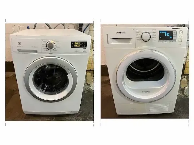 - electroulux wasmachine + samsung droger - afbeelding 1 van  16
