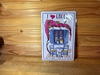 - i love greece - mancave decoratie - afbeelding 1 van  1