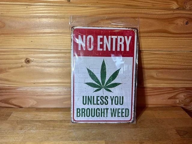 - no entry - mancave decoratie - afbeelding 1 van  1