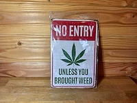 - no entry - mancave decoratie - afbeelding 1 van  1