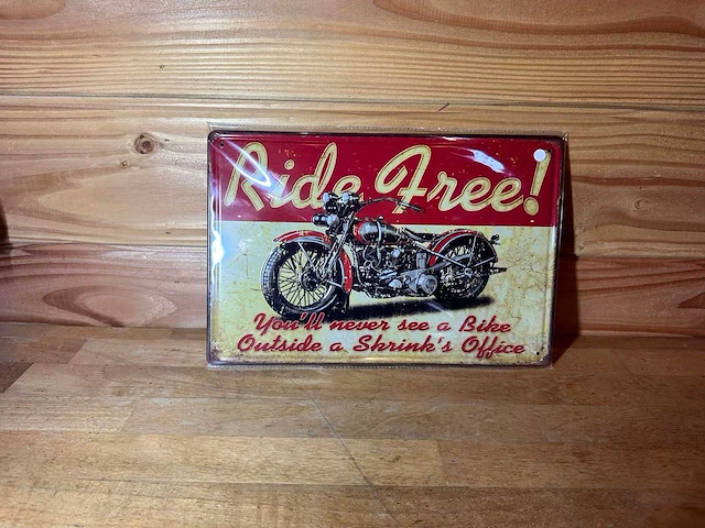 - ride free - mancave decoratie - afbeelding 1 van  1