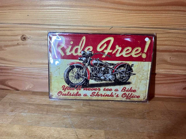 - ride free - mancave decoratie - afbeelding 1 van  1