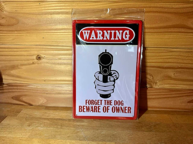 - warning - mancave decoratie - afbeelding 1 van  1