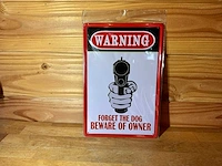 - warning - mancave decoratie - afbeelding 1 van  1
