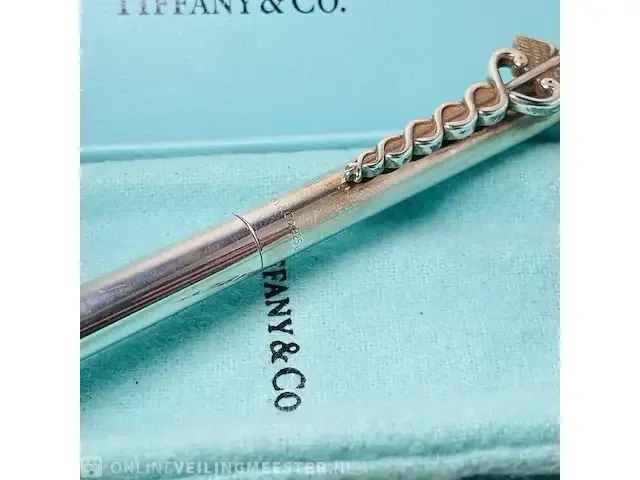 0.925 zilveren balpen - tiffany & co luxe pen - afbeelding 1 van  7