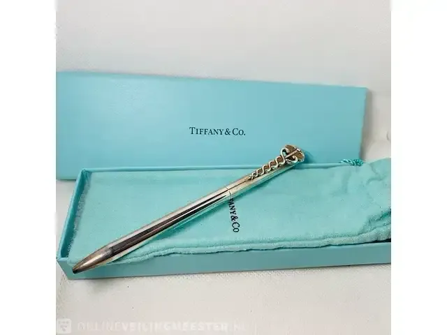 0.925 zilveren balpen - tiffany & co luxe pen - afbeelding 7 van  7