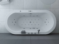 1 à 2-persoons whirlpool massagebad - half vrijstaand 190x90 cm - afbeelding 9 van  10