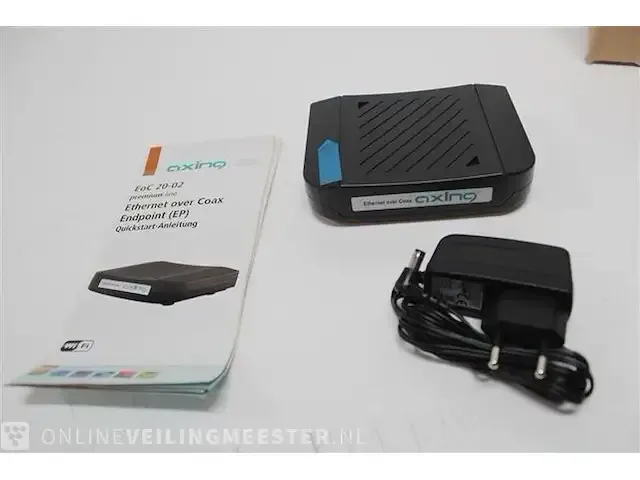 1 axing eoc 20-02 ethernet over coax eindpunt modem 720 mbps profi-systeem voor internet via coaxkabel - afbeelding 5 van  6