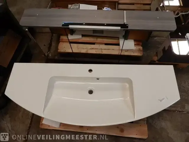 1 badmeubel houtstructuur - afbeelding 3 van  5