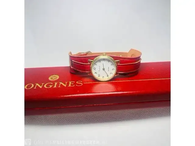 1 bouchard 14kt gouden dames horloge - conditie mint - afbeelding 2 van  5