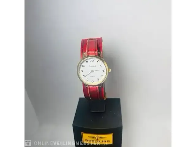 1 bouchard 14kt gouden dames horloge - conditie mint - afbeelding 5 van  5