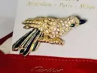 1 broche - vincent ferrini 14kt gouden toekan - afbeelding 1 van  5