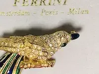 1 broche - vincent ferrini 14kt gouden toekan - afbeelding 5 van  5