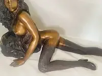 1 bronzen beeld - naakte vrouw expliciet xxxl - 1960-70 - afbeelding 13 van  14