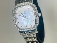 1 bucherer diamanten horloge, parelmoer wijzerplaat - afbeelding 1 van  8