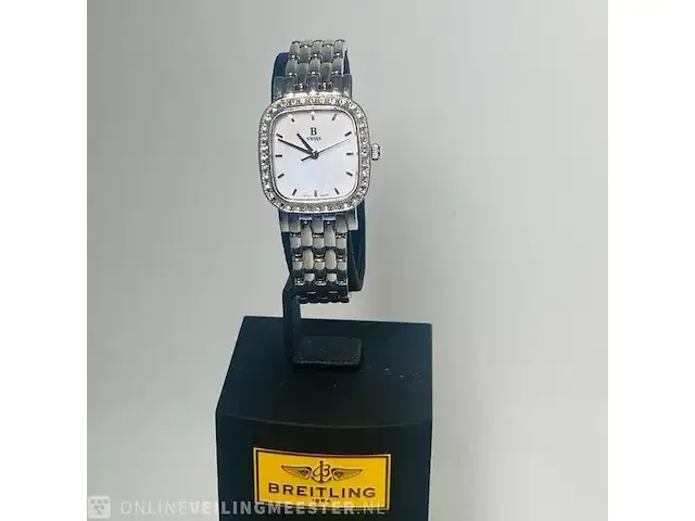 1 bucherer diamanten horloge, parelmoer wijzerplaat - afbeelding 7 van  8