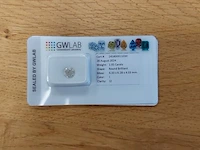 1 diamond (natural) - 1.05 ct - round - i - i2 - afbeelding 2 van  7