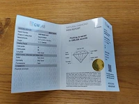 1 diamond (natural) - 1.11 ct - round - g - i2 - afbeelding 4 van  7