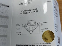 1 diamond (natural) - 1.11 ct - round - g - i2 - afbeelding 6 van  7
