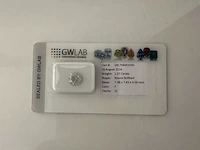 1 diamond (natural) - 1.57 ct - round - f - i2