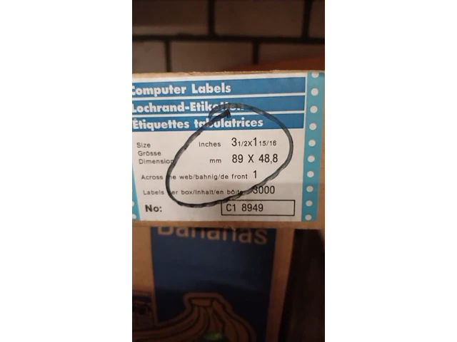 1 doos etiketten 89x48 groen 3000 stuks in doos - afbeelding 3 van  5