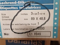 1 doos etiketten 89x48 groen 3000 stuks in doos - afbeelding 3 van  5
