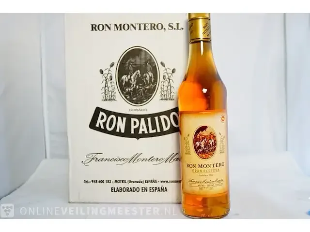 1 doos ron montero gran reserva rum - afbeelding 1 van  2