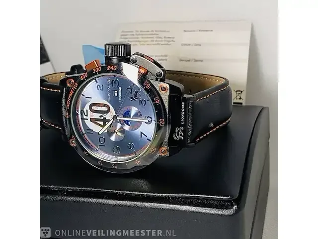 1 duikhorloge - calvaneo 1853 compressor moonphase automatic - afbeelding 1 van  9