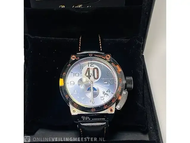 1 duikhorloge - calvaneo 1853 compressor moonphase automatic - afbeelding 3 van  9