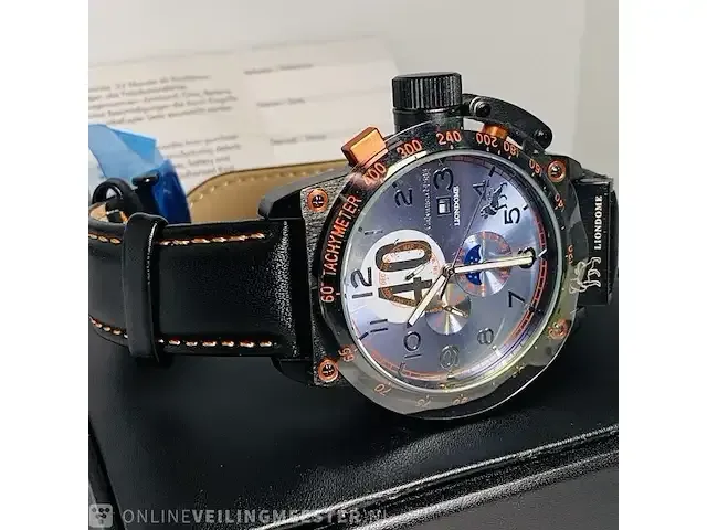 1 duikhorloge - calvaneo 1853 compressor moonphase automatic - afbeelding 8 van  9