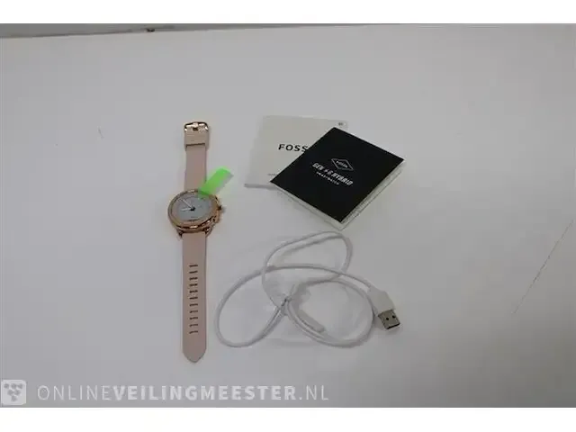 1 fossil gen 6 ftw7080 hybride smartwatch dames - 44 mm - afbeelding 5 van  6