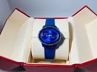 1 glashütte horloge, handwinder heren unisex diep blauw - afbeelding 2 van  7