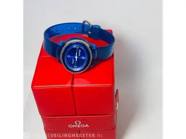 1 glashütte horloge, handwinder heren unisex diep blauw - afbeelding 4 van  7