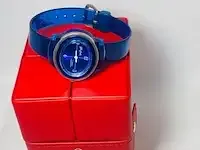 1 glashütte horloge, handwinder heren unisex diep blauw - afbeelding 4 van  7