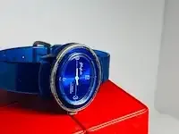 1 glashütte horloge, handwinder heren unisex diep blauw - afbeelding 5 van  7