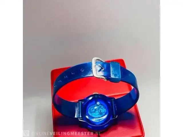 1 glashütte horloge, handwinder heren unisex diep blauw - afbeelding 7 van  7