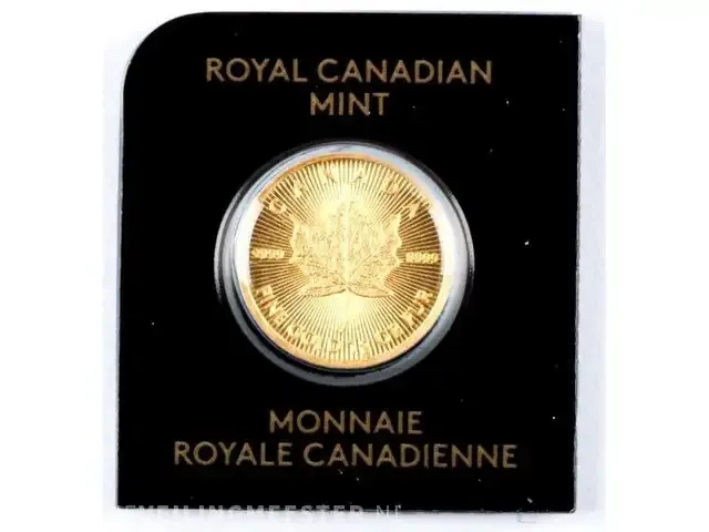 1 gouden munt canada , maple leaf - afbeelding 1 van  2