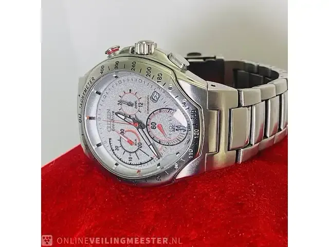 1 horloge - citizen eco-drive met complicaties volle accu - afbeelding 3 van  7