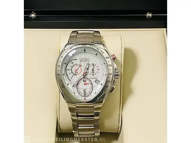 1 horloge - citizen eco-drive met complicaties volle accu - afbeelding 5 van  7