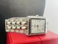 1 horloge - commodoor quartz romeinse nummers met mooie silveren band - afbeelding 2 van  4