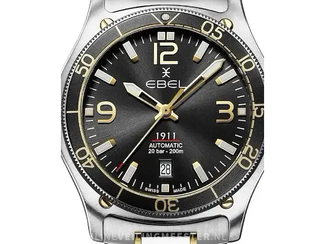 1 horloge - ebel gent diver 1911 automatic nieuw in doos - afbeelding 1 van  4