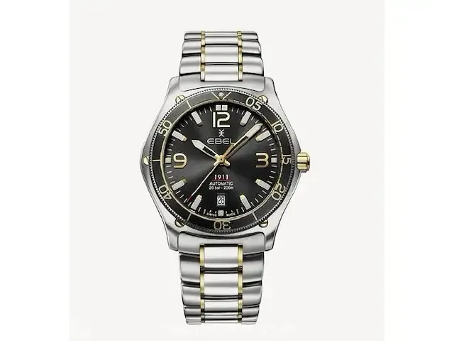 1 horloge - ebel gent diver 1911 automatic nieuw in doos - afbeelding 2 van  4